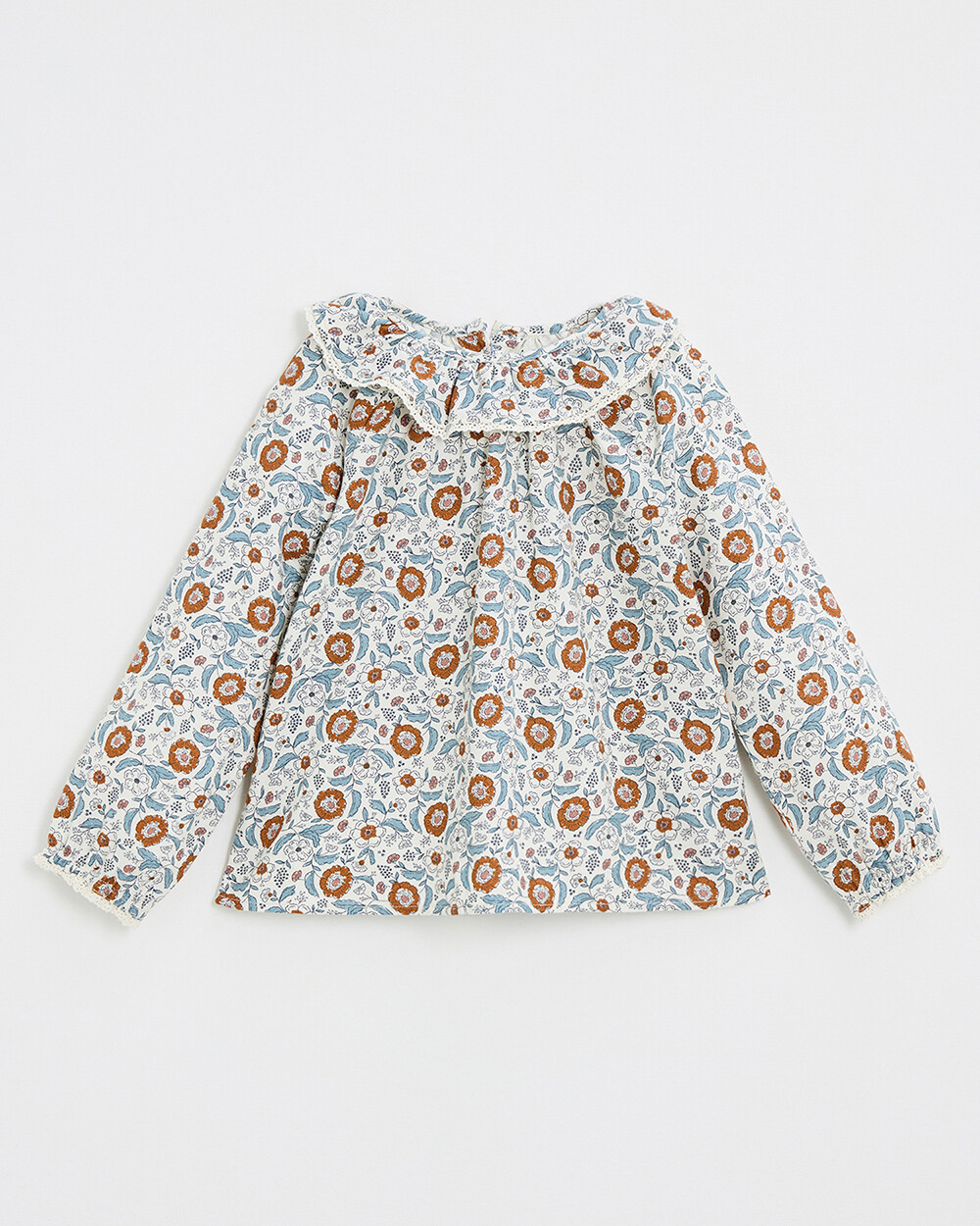 Printed blouse Folk flower print  Natalys