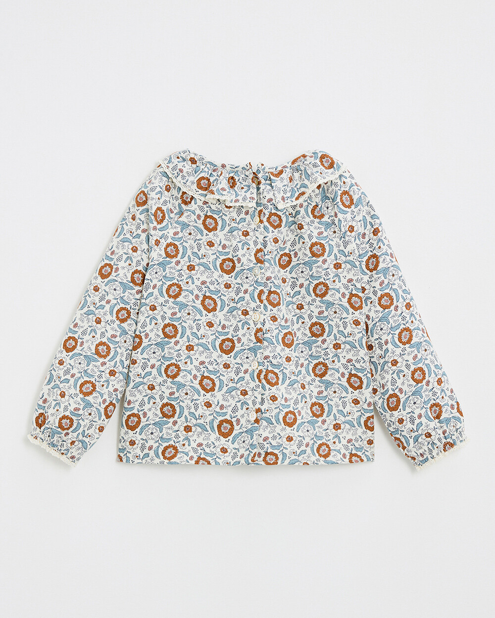 Printed blouse Folk flower print  Natalys