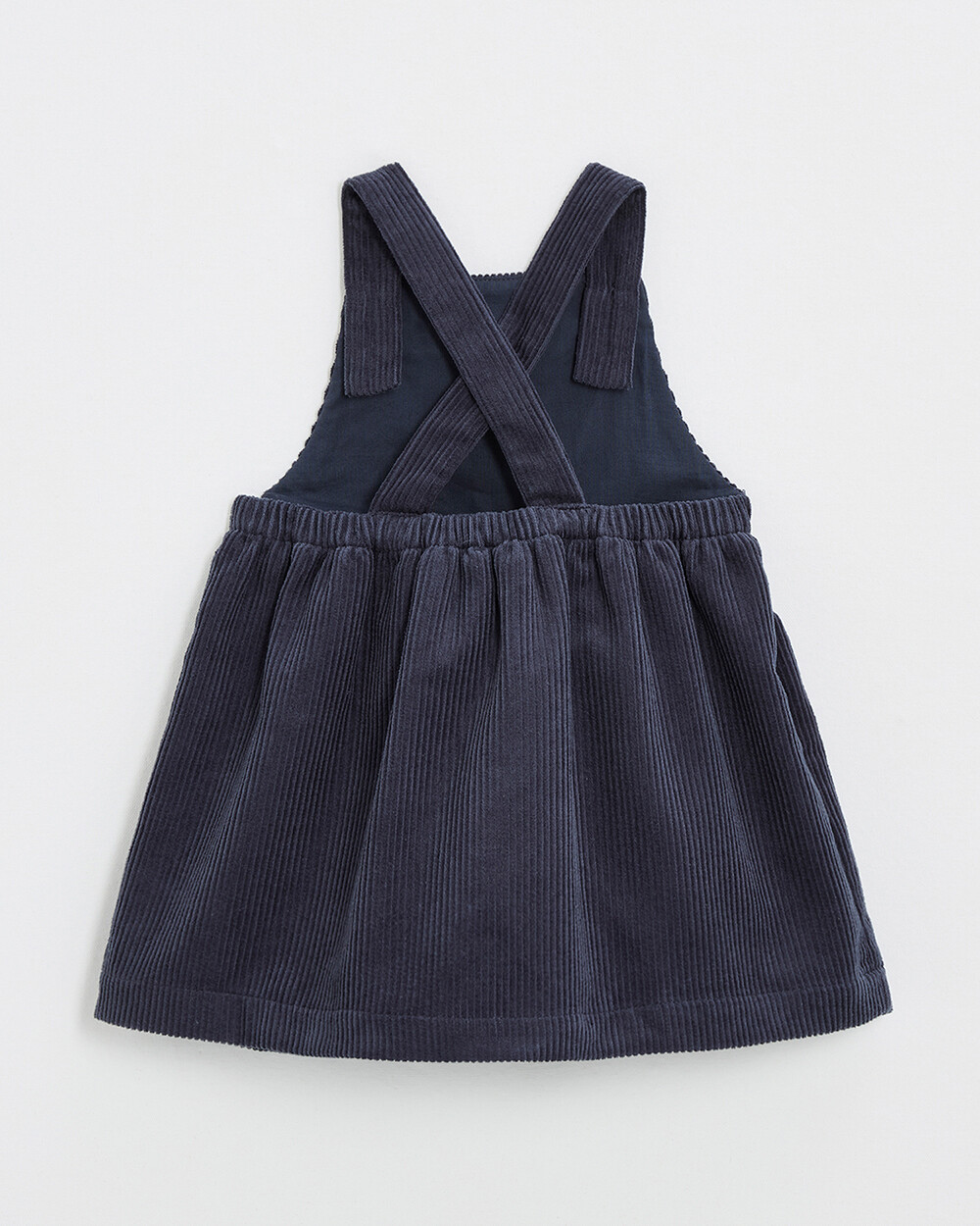 Velvet overall dress Night blue color  Natalys