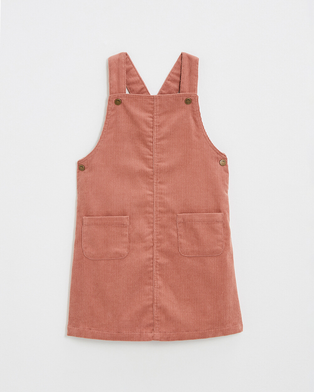 Velvet overall dress Begonia pink colors Natalys