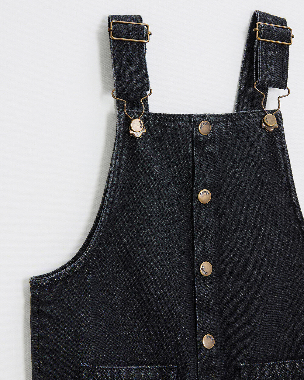 Long denim overalls Charcoal gray color  Natalys