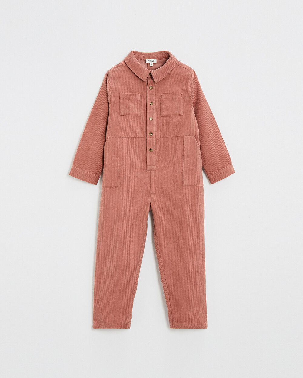 Velvet jumpsuit Begonia pink colors Natalys