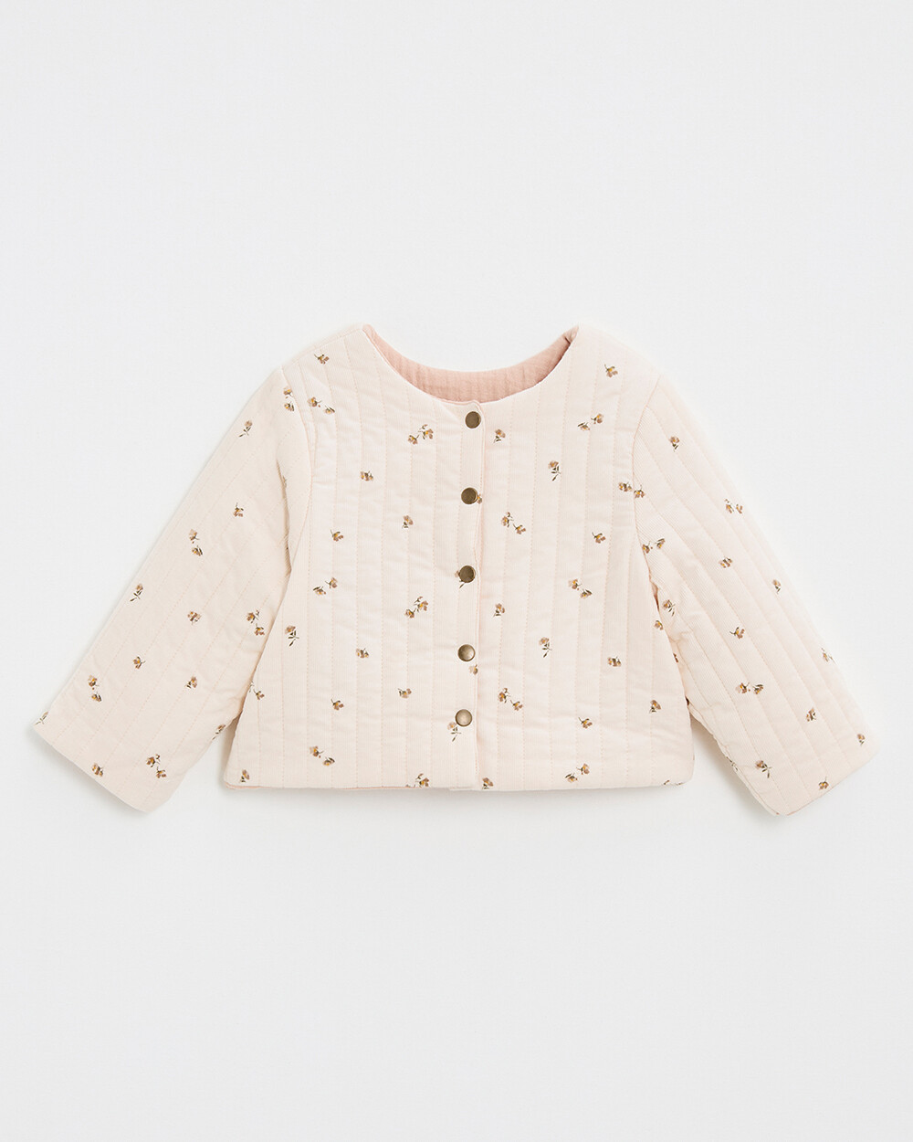 Reversible printed jacket Semi-flower print  Natalys