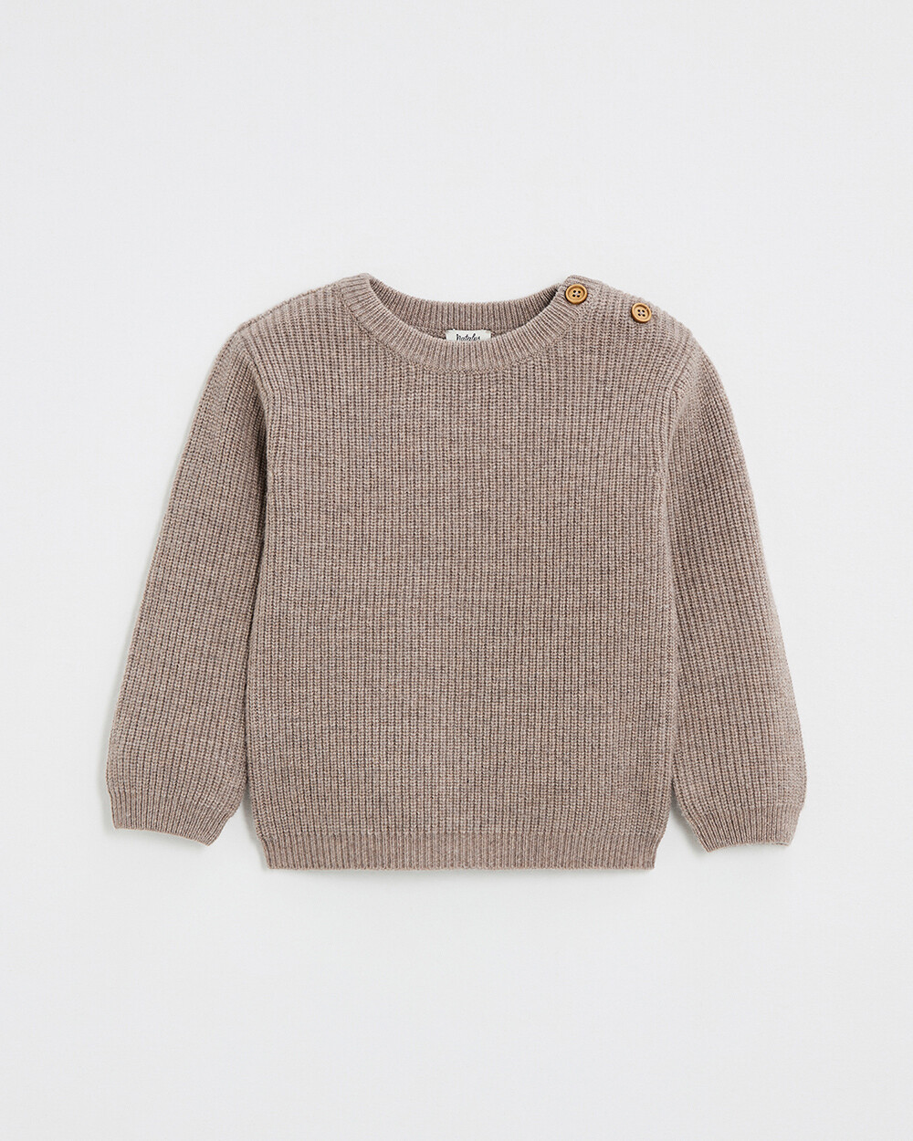 Fancy knit sweater Mocha color  Natalys