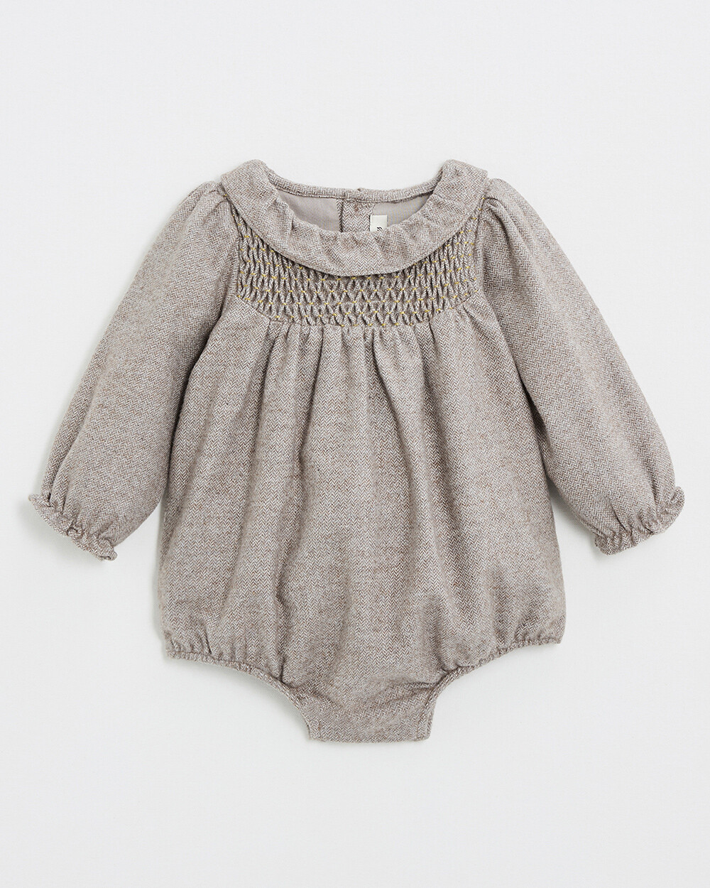 Flannel romper Beige color  Natalys