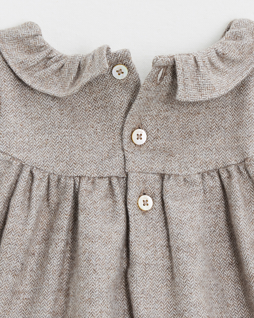 Flannel romper Beige color  Natalys