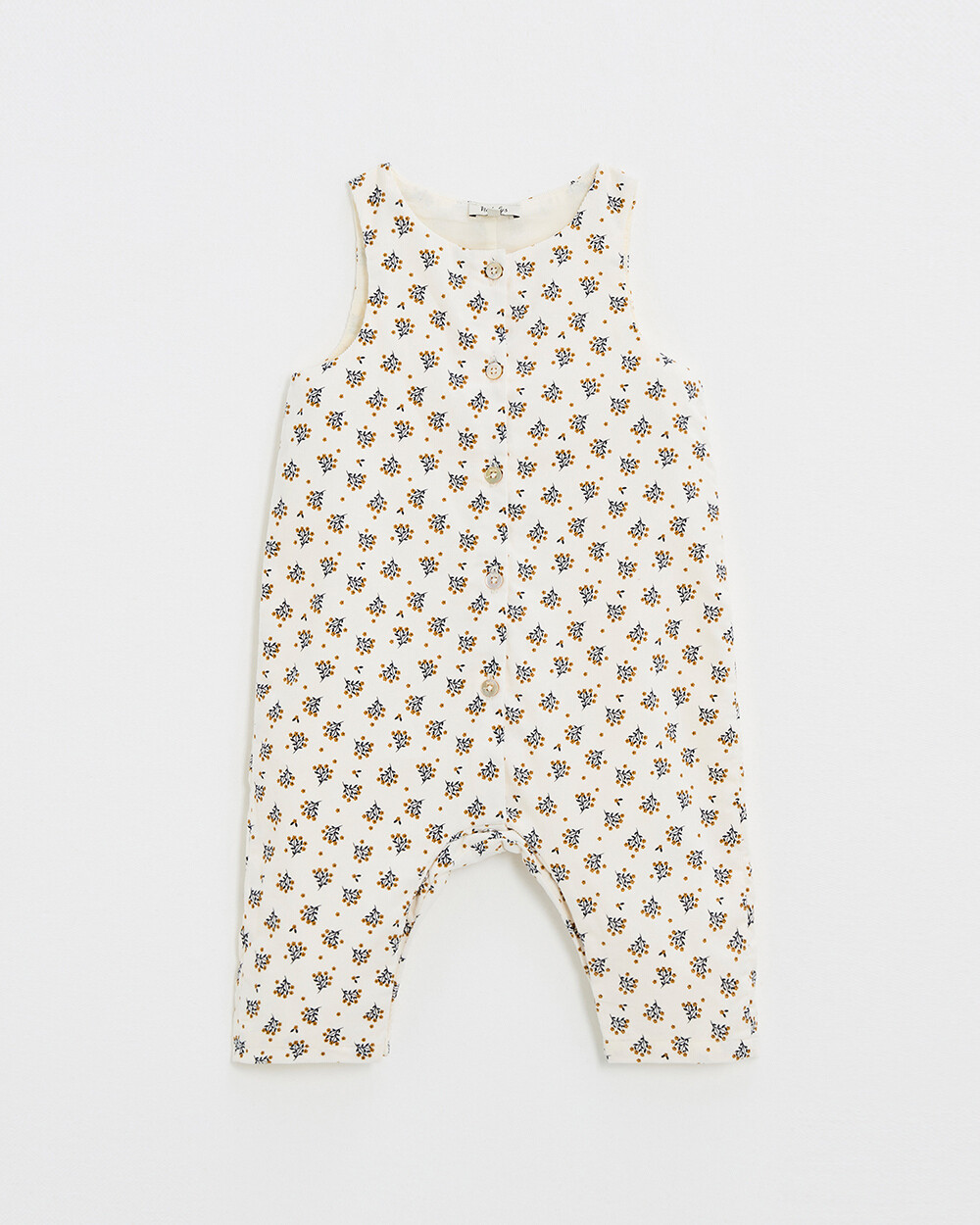 Corduroy jumpsuit Gold button print Natalys