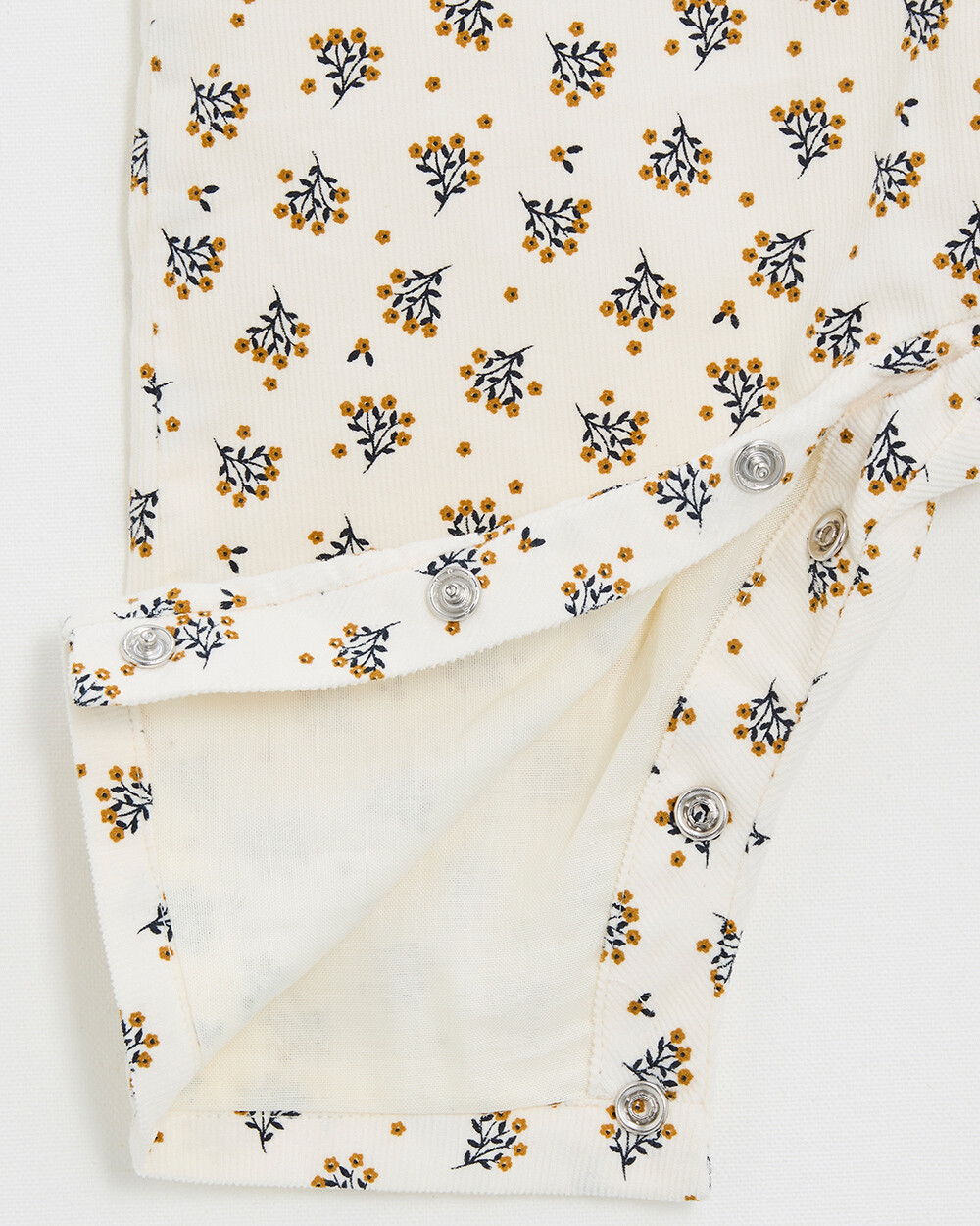 Corduroy jumpsuit Gold button print Natalys