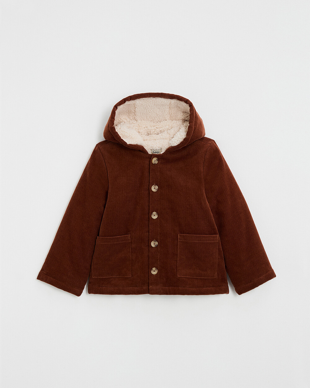 Corduroy coat Brick color  Natalys
