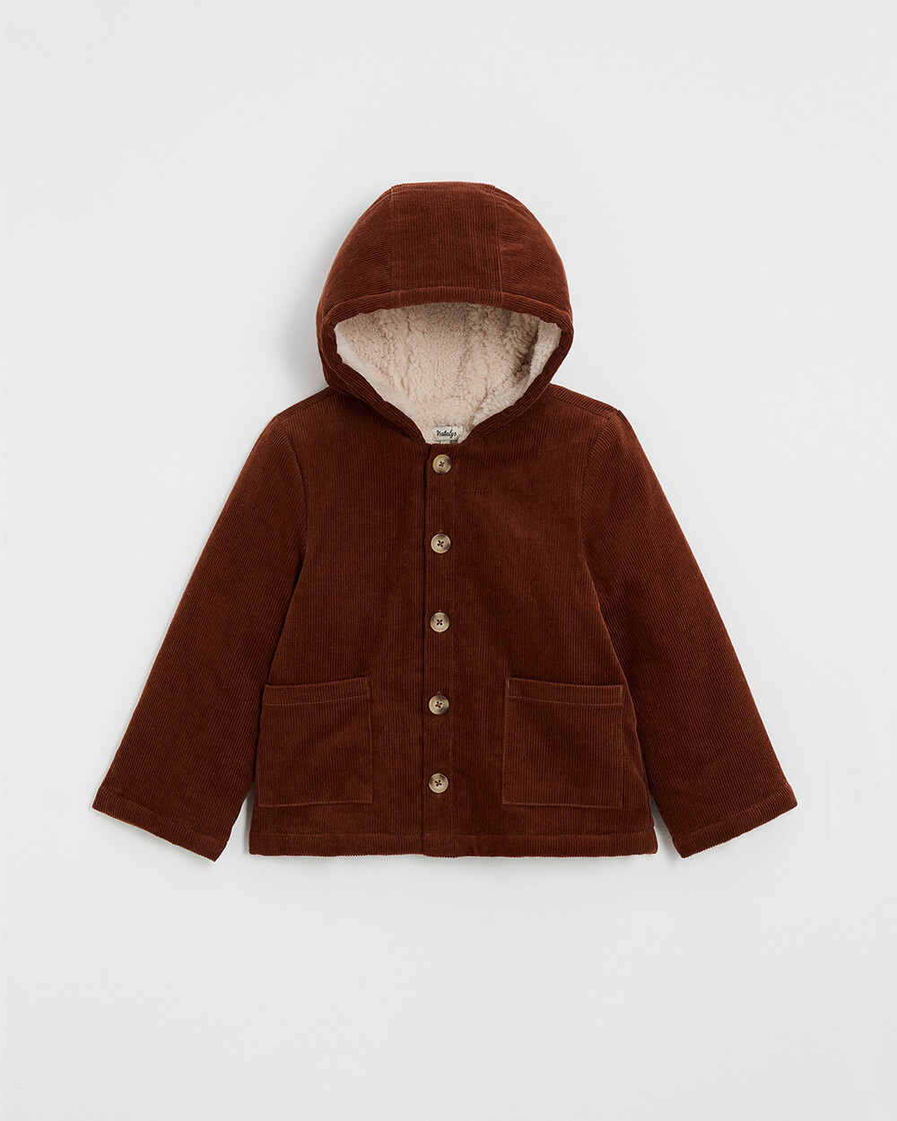 Corduroy coat Brick color  Natalys