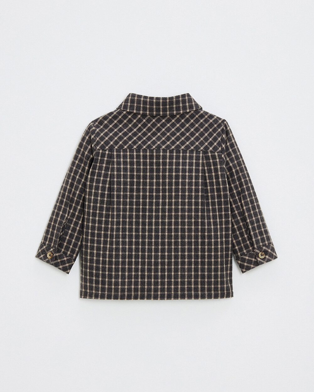 Flannel shirt Heather anthracite gray color Natalys