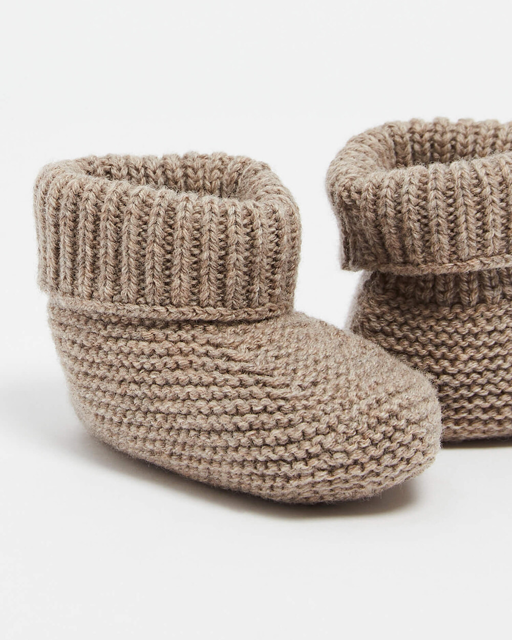 Merino wool slippers Brown color  Natalys
