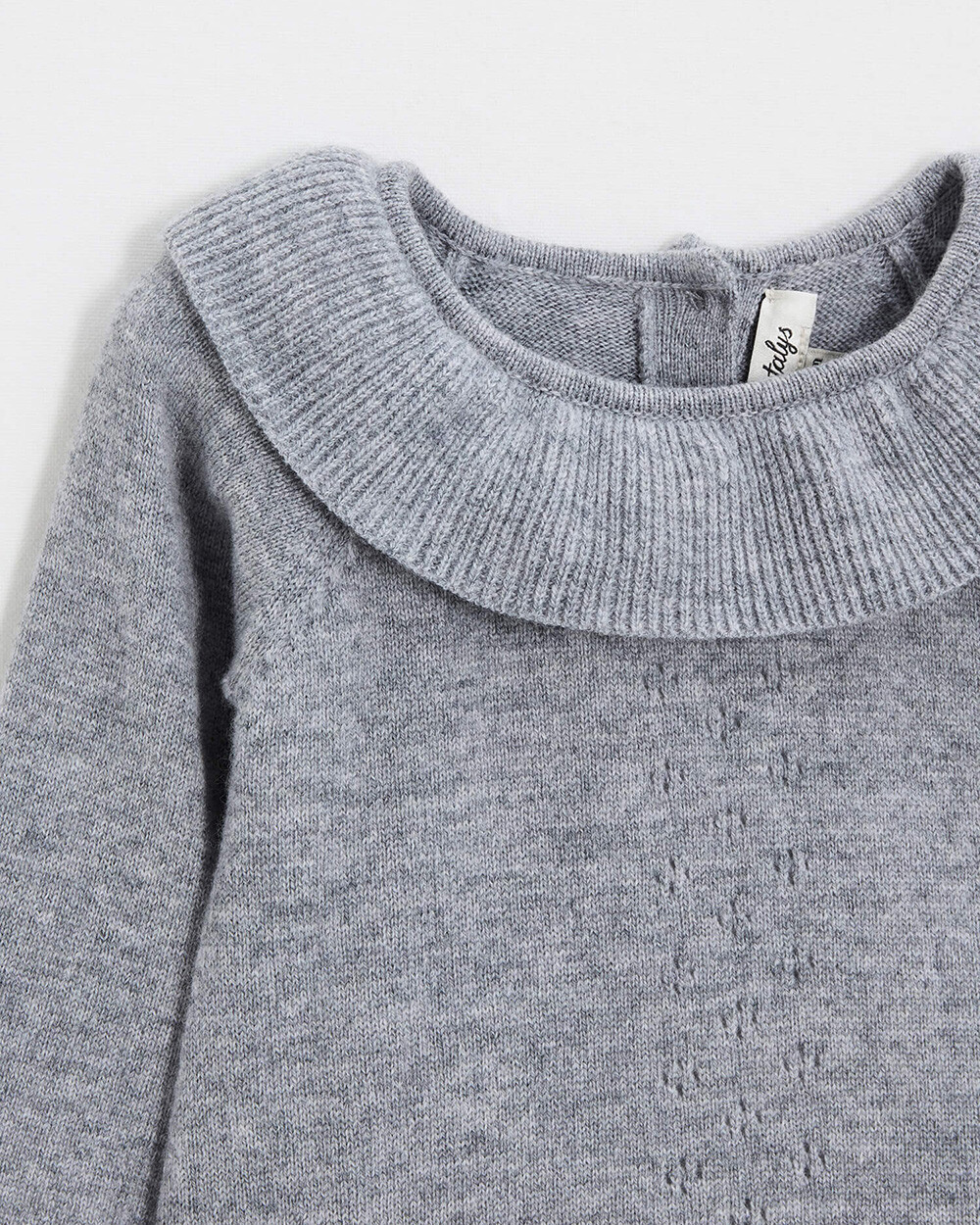 Merino wool romper Grey color  Natalys