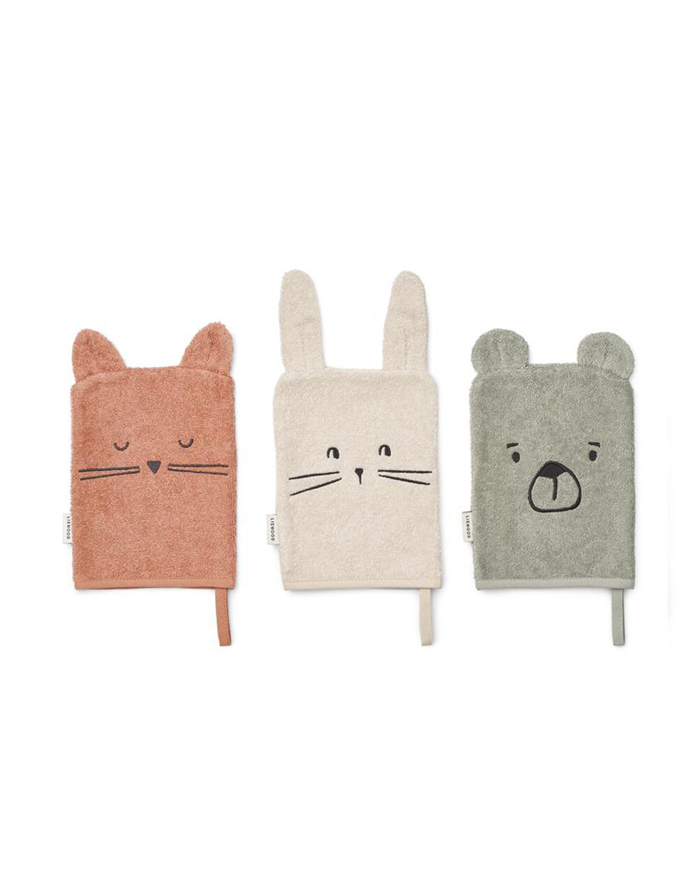 Set of 3 Sylvester washcloths Classic  Liewood