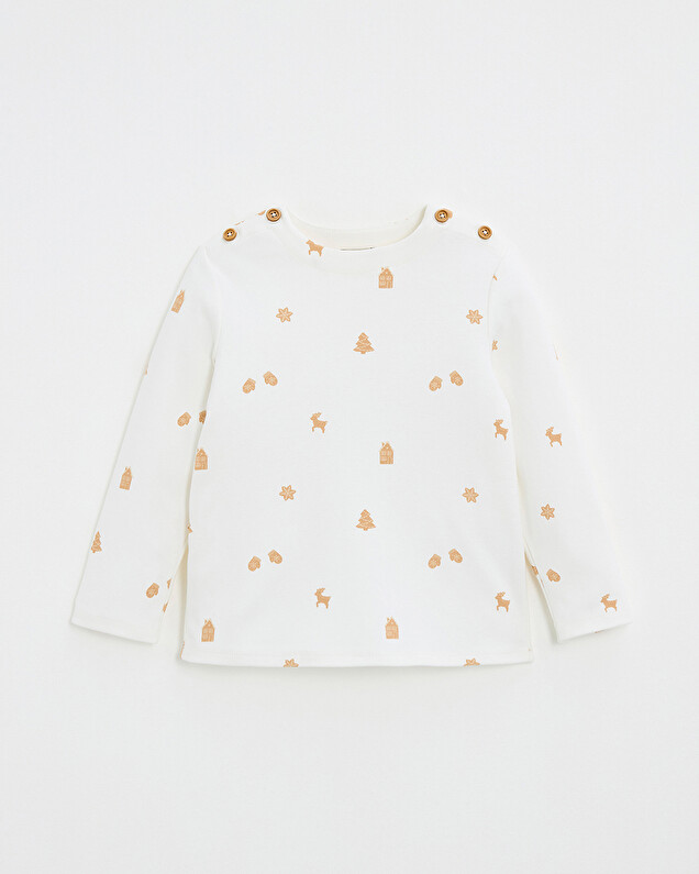 Printed long-sleeved t-shirt Cookie print  Natalys