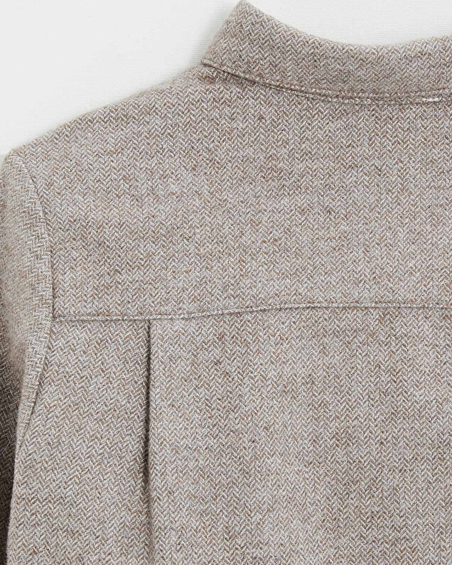 Flannel shirt Beige color  Natalys