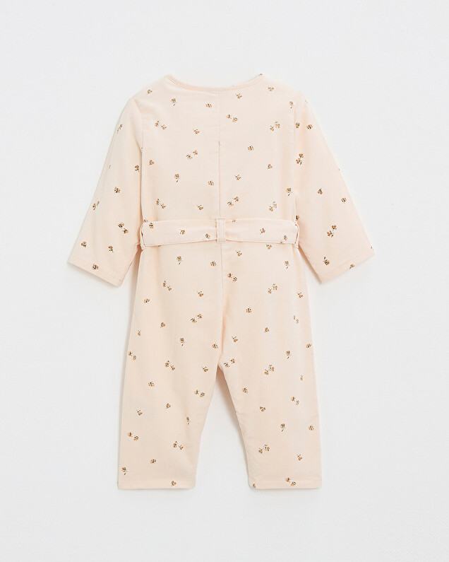 Long printed jumpsuit Semi-flower print  Natalys