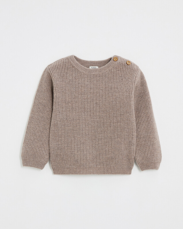 Fancy knit sweater Mocha color  Natalys