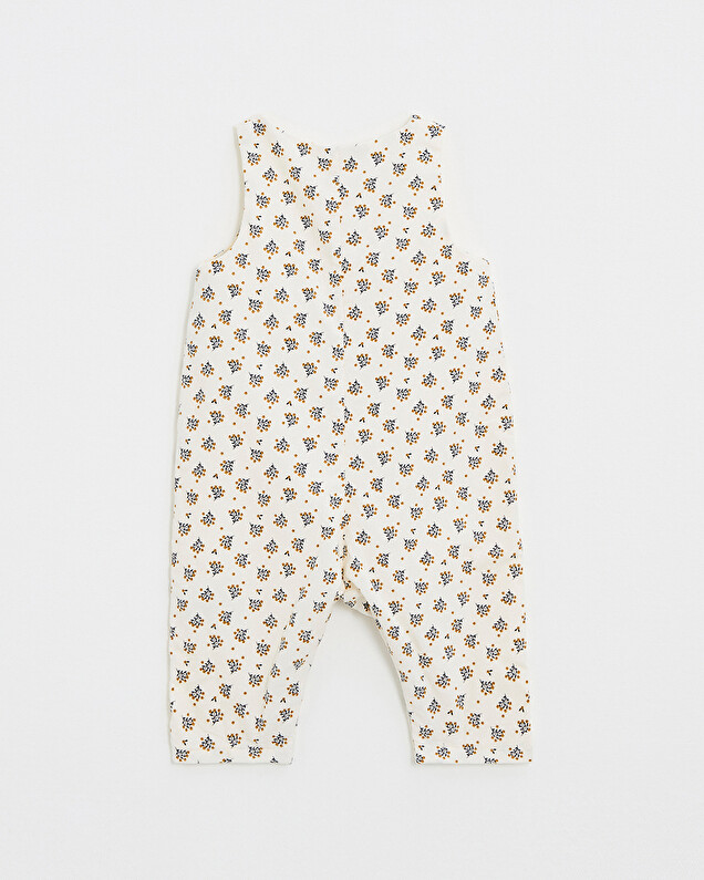 Corduroy jumpsuit Gold button print  Natalys