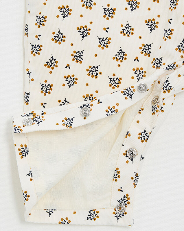Corduroy jumpsuit Gold button print  Natalys