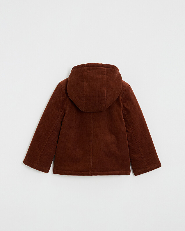 Corduroy coat Brick color  Natalys