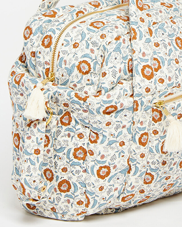 Floral print diaper bag Folk flower print  Natalys