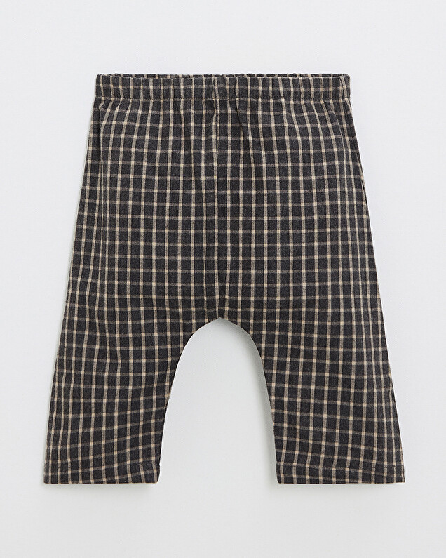 Two-piece flannel pajamas Heather anthracite gray color  Natalys