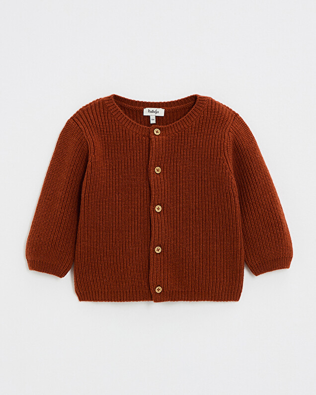 Merino wool vest Rust color  Natalys