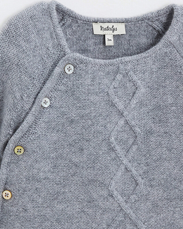 Merino wool set Grey color  Natalys