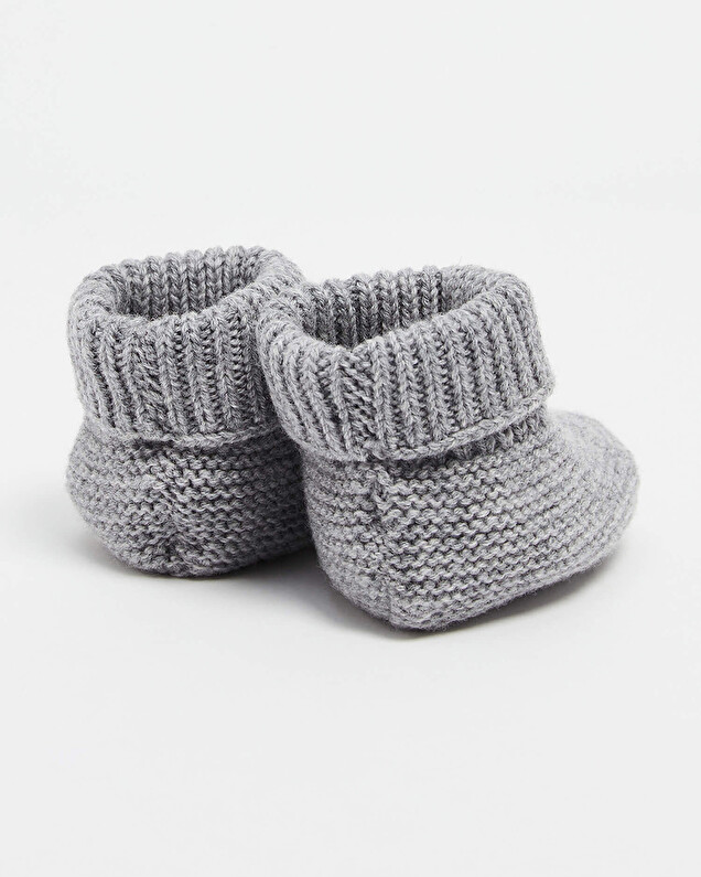 Merino wool slippers Grey color  Natalys