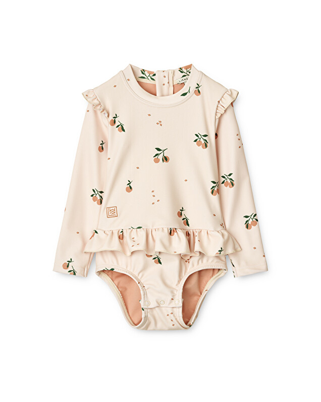 Sleeved swimsuit Sille peaches  Liewood