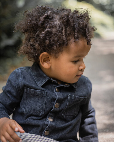 Denim shirt Charcoal gray color  Natalys
