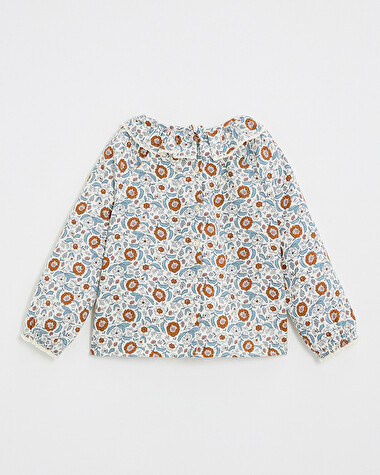Printed blouse Folk flower print  Natalys
