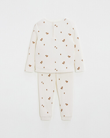 printed ribbed pajamas Autumn print  Natalys