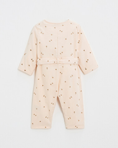 Long printed jumpsuit Semi-flower print  Natalys