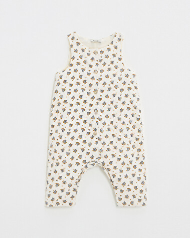 Corduroy jumpsuit Gold button print  Natalys