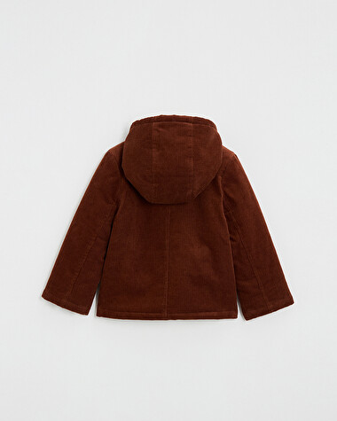 Corduroy coat Brick color  Natalys