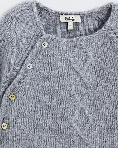 Merino wool set Grey color  Natalys