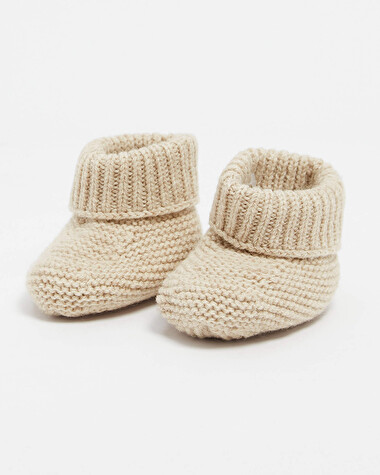 Merino wool slippers Color Beige  Natalys