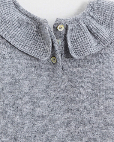 Merino wool romper Grey color  Natalys