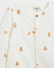 Printed velvet sleepsuit Cookie print  Natalys