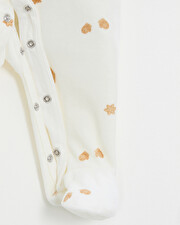 Printed velvet sleepsuit Cookie print  Natalys