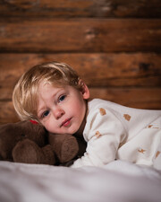 Printed velvet sleepsuit Cookie print  Natalys