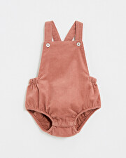 Velvet romper Begonia pink colors  Natalys