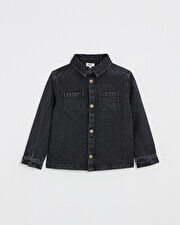 Denim shirt Charcoal gray color  Natalys
