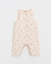 Long printed jumpsuit Semi-flower print Natalys