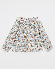 Printed blouse Folk flower print  Natalys