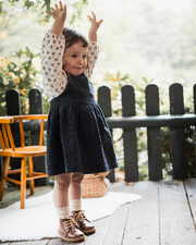 Velvet overall dress Night blue color  Natalys