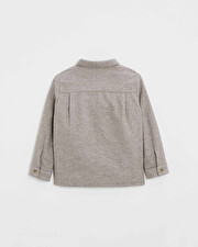 Flannel shirt Beige color  Natalys