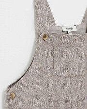 Flannel overalls Beige color  Natalys